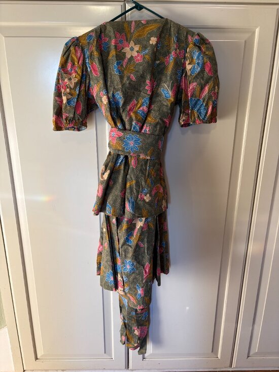 Vintage Saint Laurent Rive Gauche Floral Set YSL - Picture 2 of 14